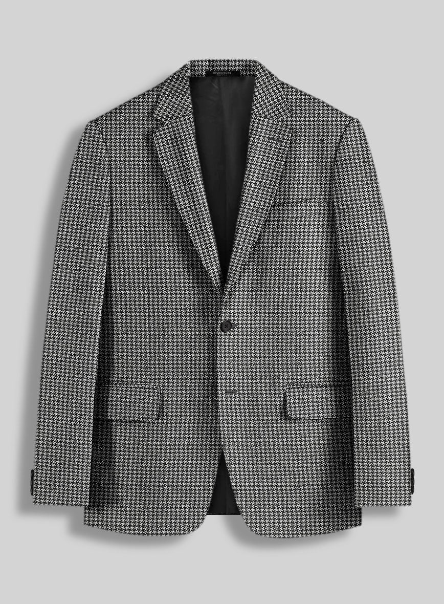 Houndstooth Black Tweed Suit - Image 3