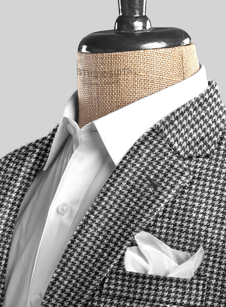 Houndstooth Black Tweed Suit - Image 5