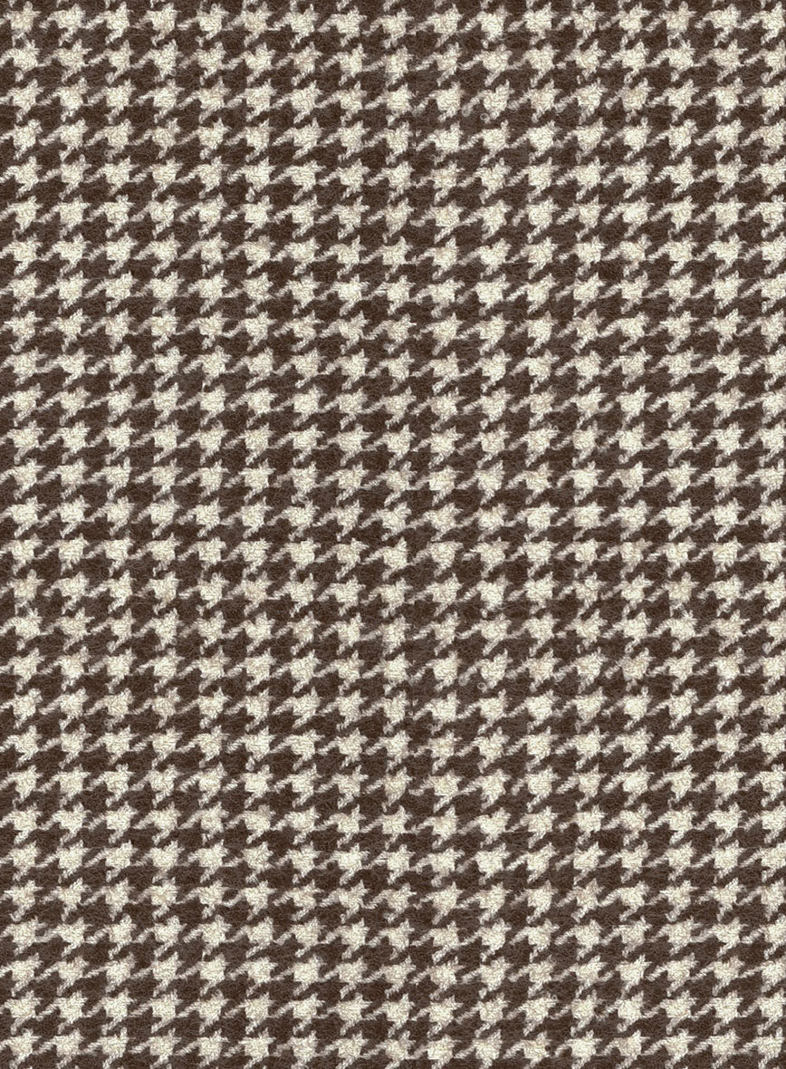 Houndstooth Brown Tweed Jacket - Image 4