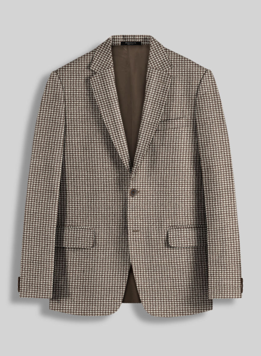 Houndstooth Brown Tweed Suit - Image 3