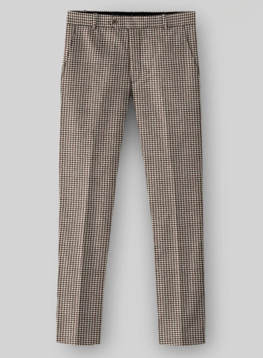 Houndstooth Brown Tweed Suit - Image 6