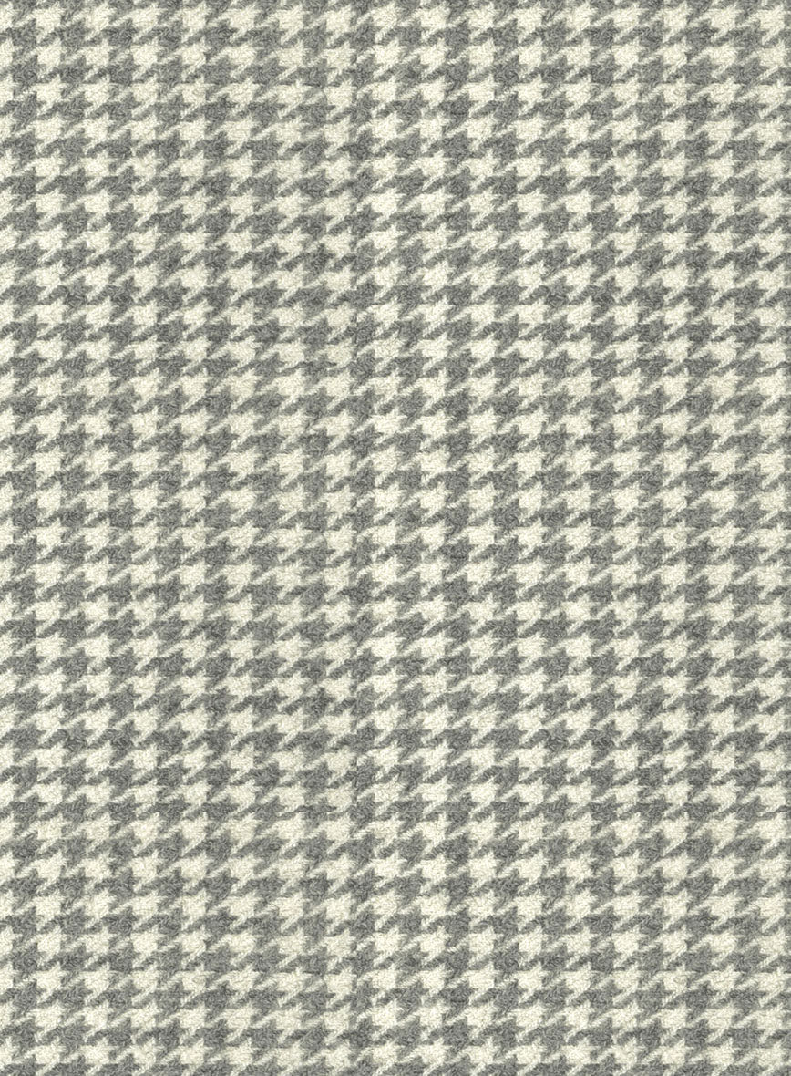 Houndstooth Light Gray Tweed Pants - Image 3