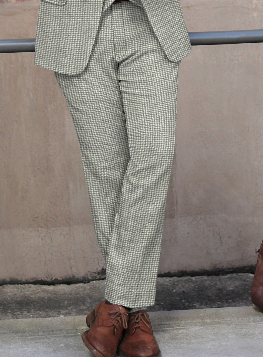 Houndstooth Light Gray Tweed Suit - Image 6