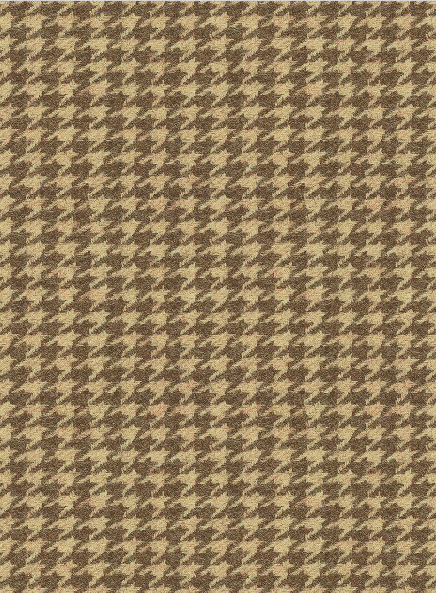 Houndstooth Tan Brown Tweed Suit - Image 7