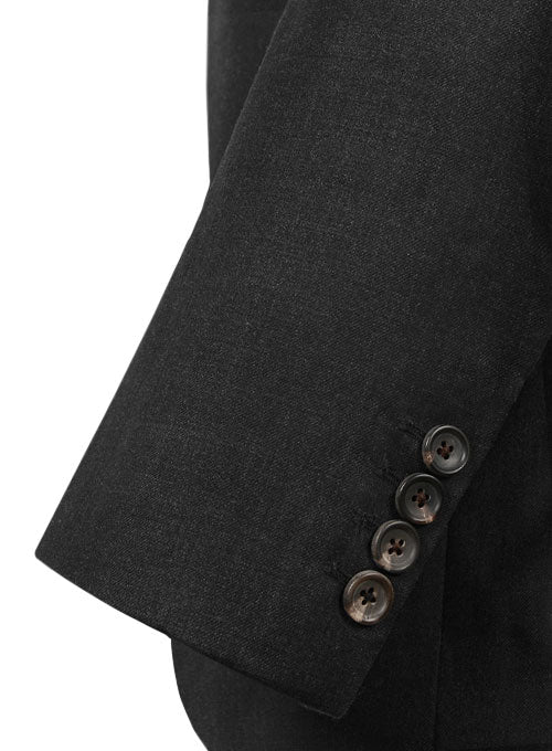 Huddersfield Dk Charcoal Pure Wool Double Breasted Blazer - Image 6