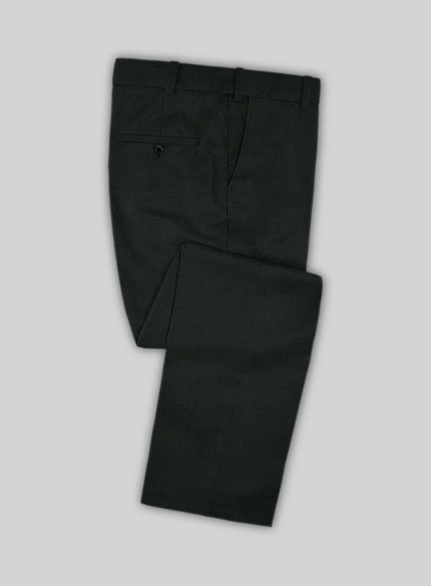 Huddersfield Stretch Dark Green Wool Suit - Image 5