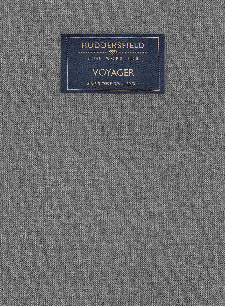 Huddersfield Stretch Gray Wool Jacket - Image 3