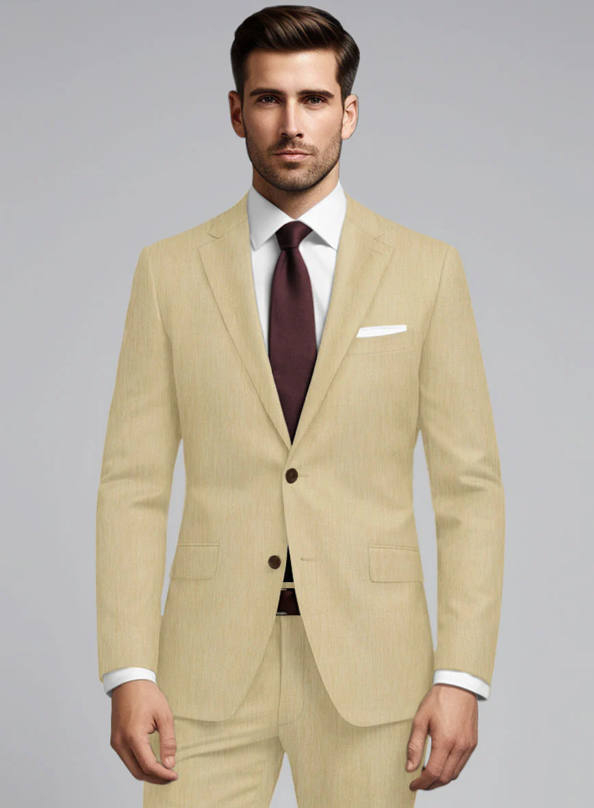 Huddersfield Stretch Khaki Wool Jacket - Image 2