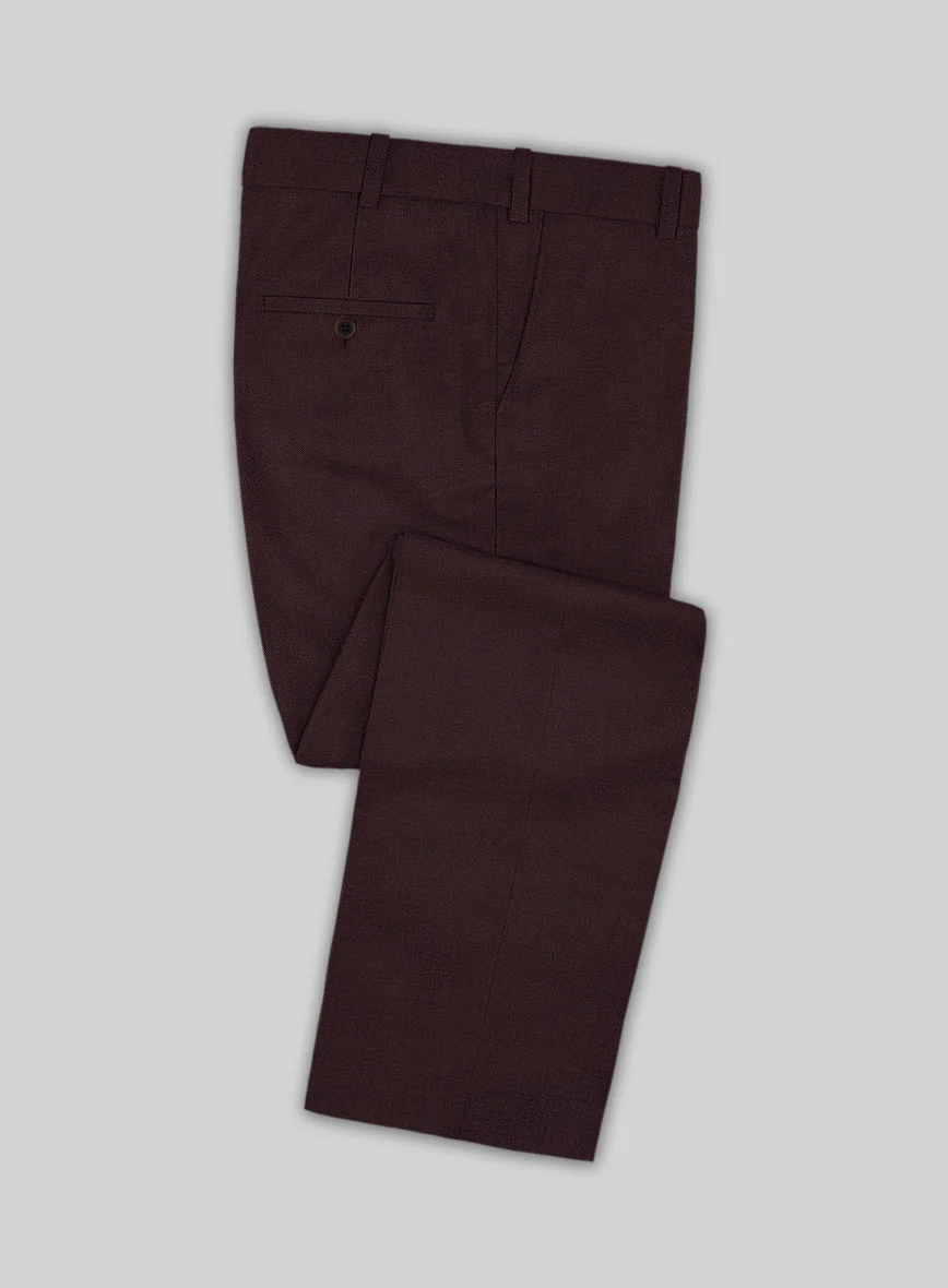 Huddersfield Stretch Mahogany Wool Suit - Image 5