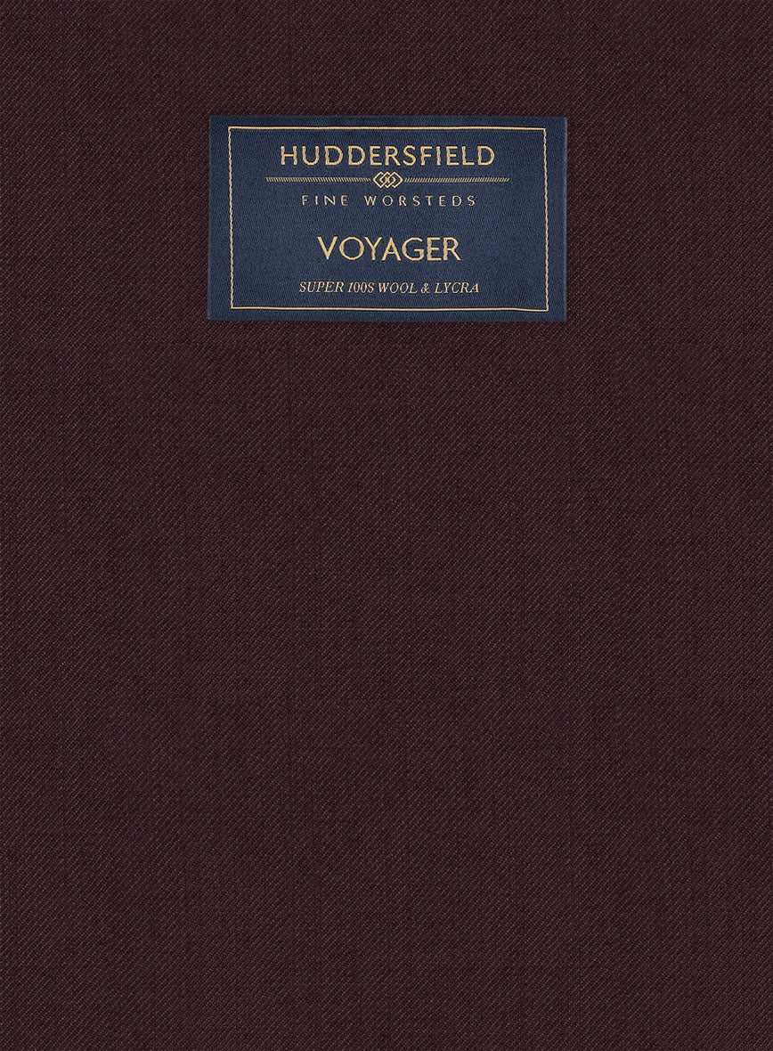 Huddersfield Stretch Mahogany Wool Suit - Image 7