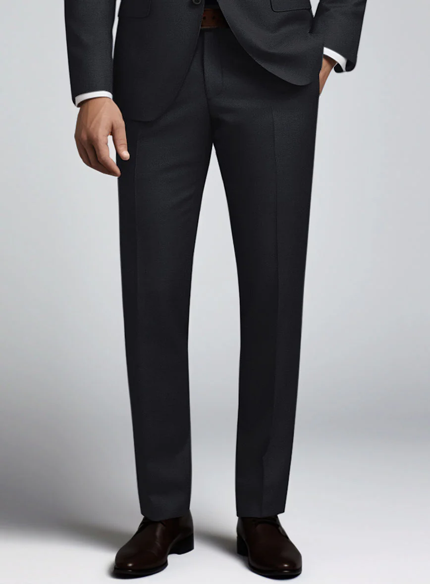 Huddersfield Stretch Midnight Blue Wool Pants - Image 2