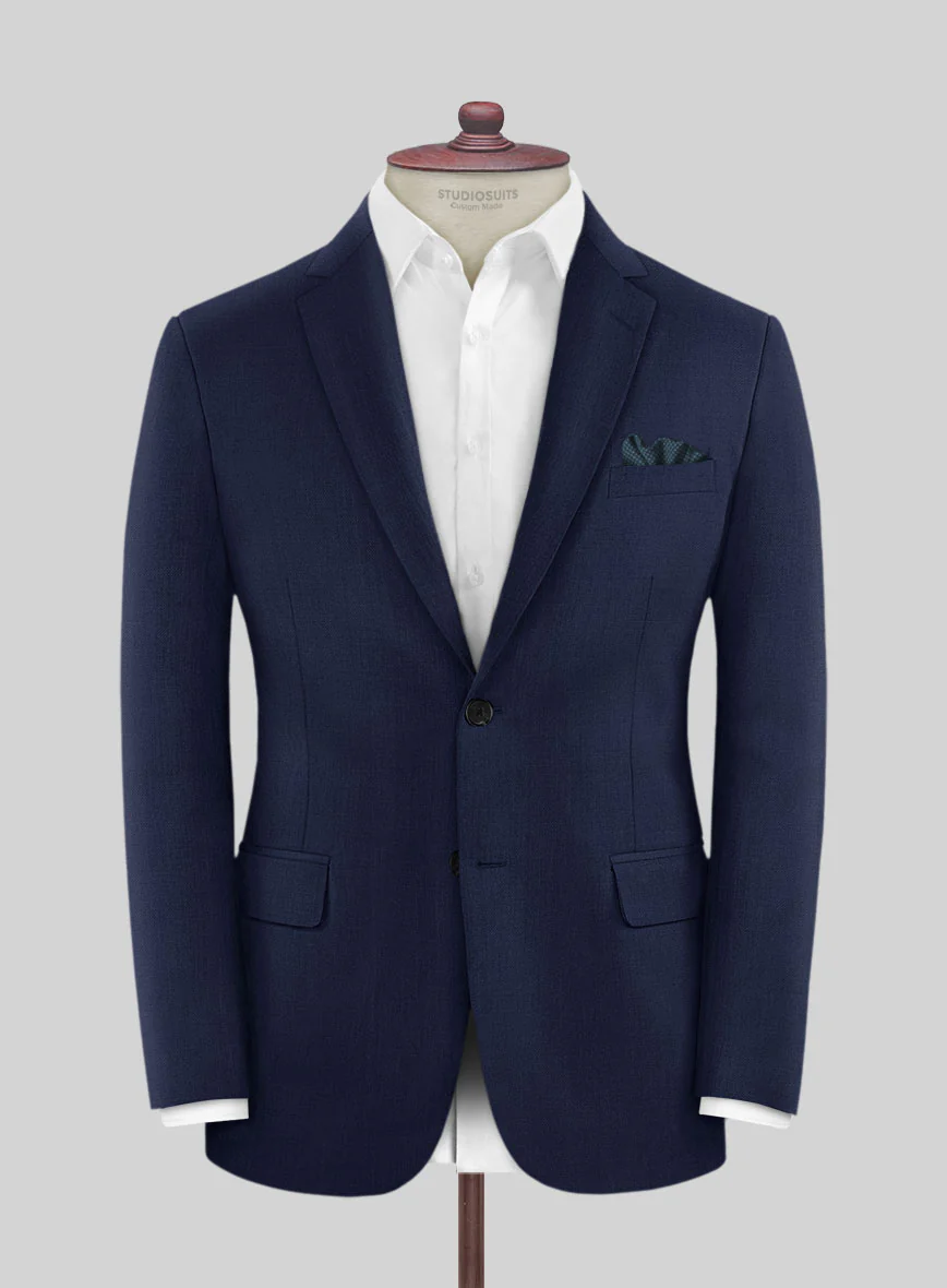 Huddersfield Stretch Persian Blue Wool  Suit - Image 3