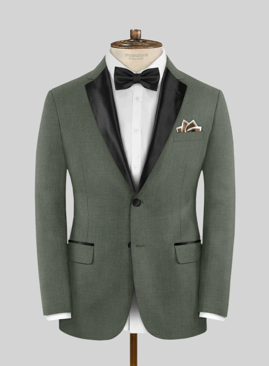 Hunter Green Tuxedo Suit - Image 2