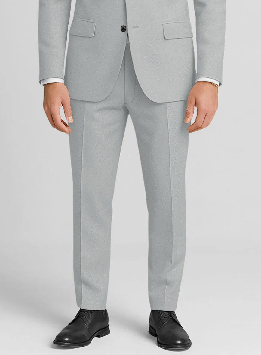 Ice Gray Cotton Power Stretch Chino Suit - Image 5