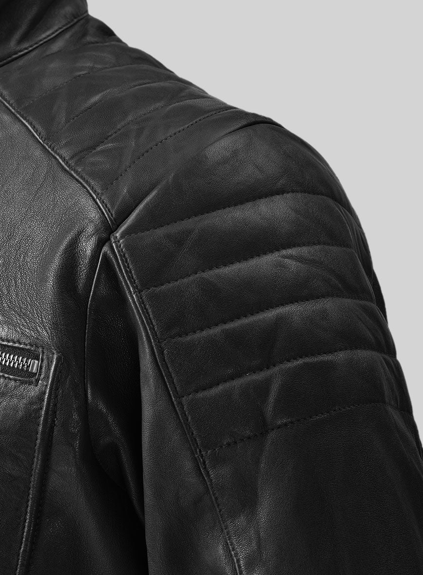 Ignite Moto Black Leather Jacket - Image 3