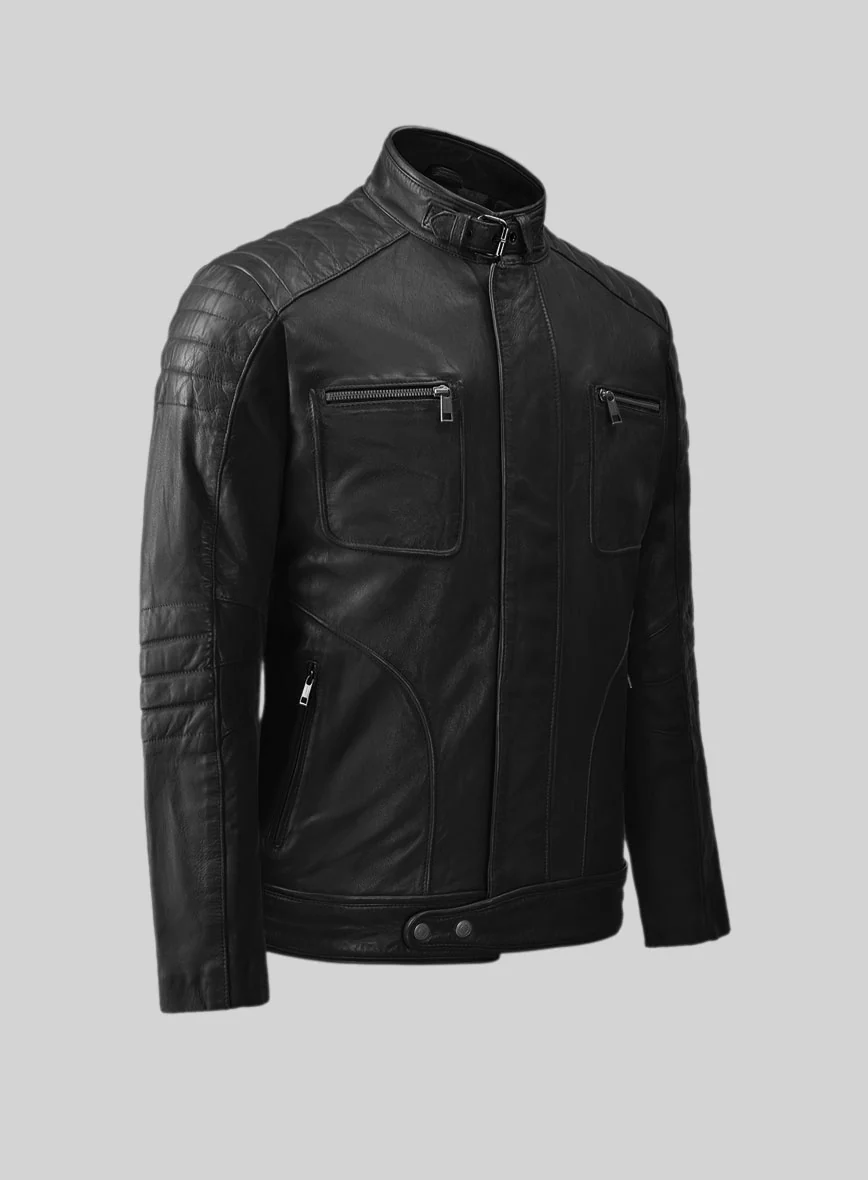 Ignite Moto Black Leather Jacket - Image 4