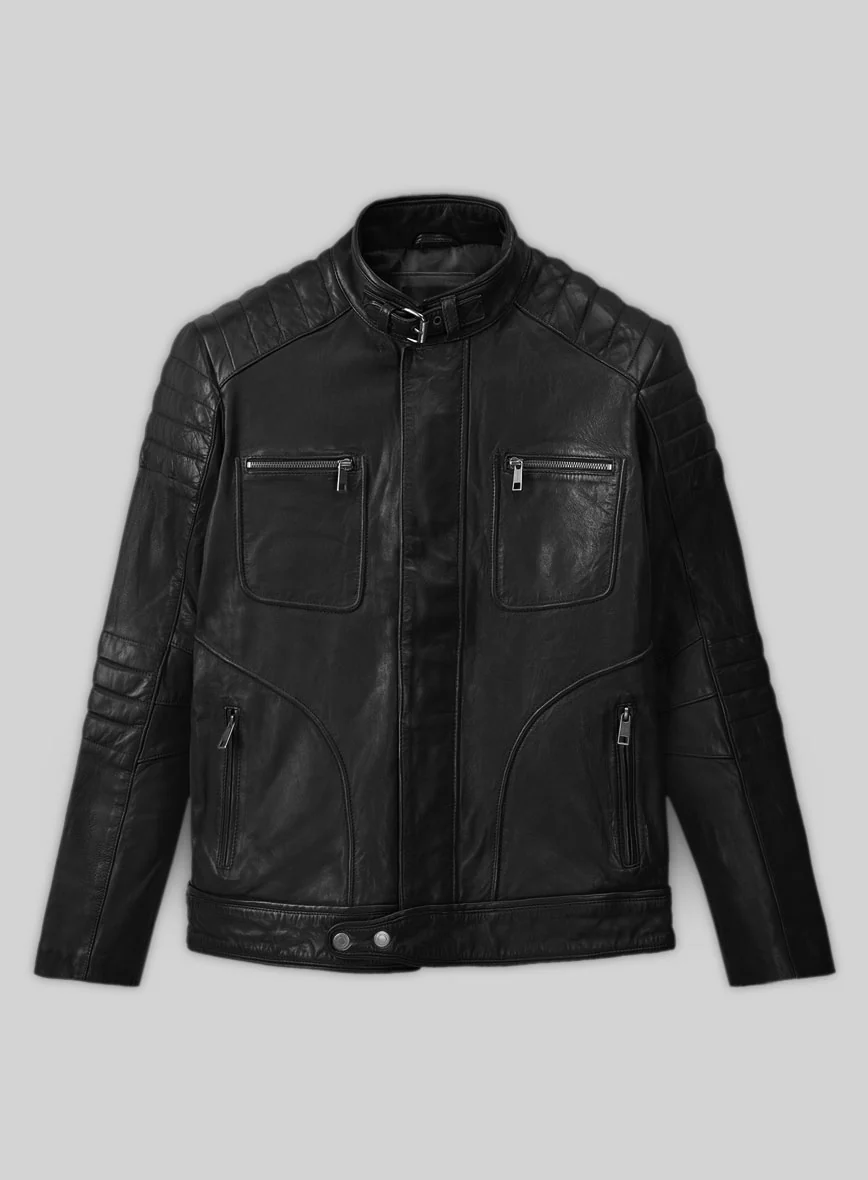 Ignite Moto Black Leather Jacket - Image 6