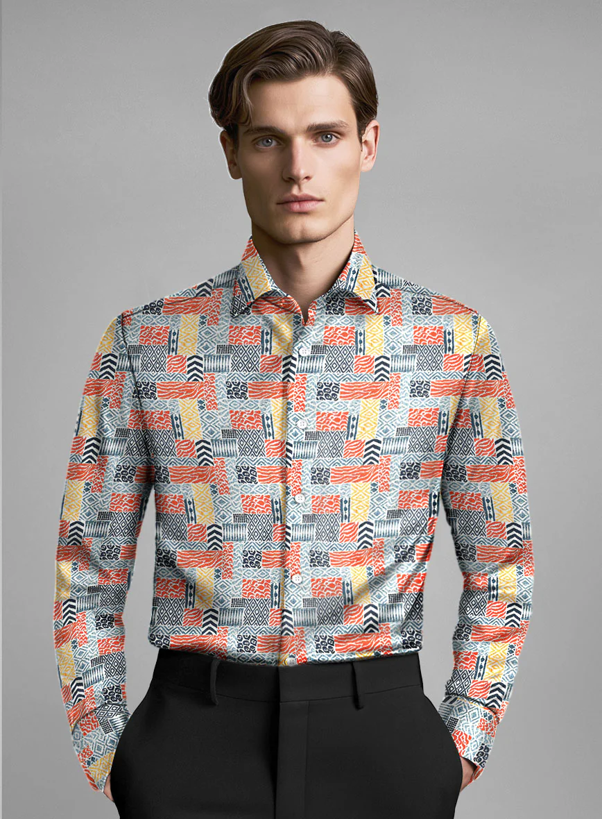 Ikatina Silk Cotton Shirt - Image 2