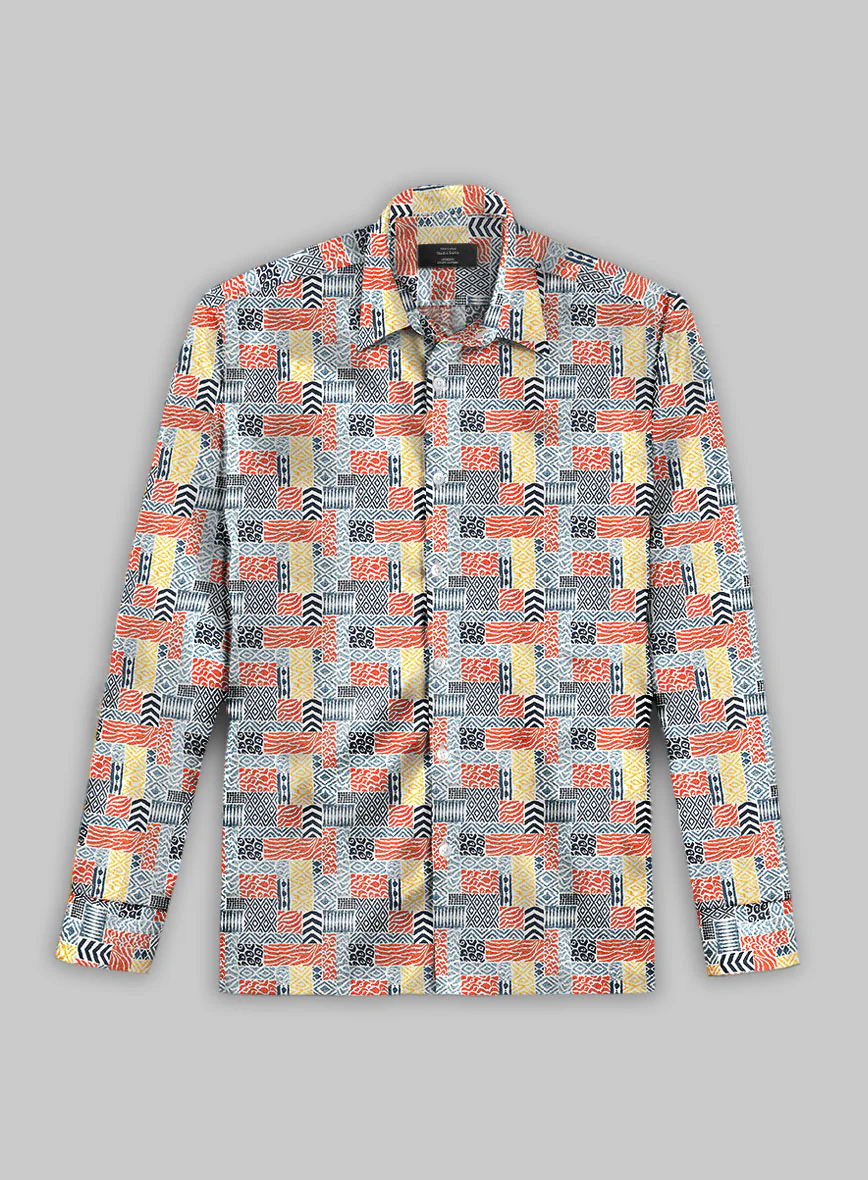 Ikatina Silk Cotton Shirt - Image 3