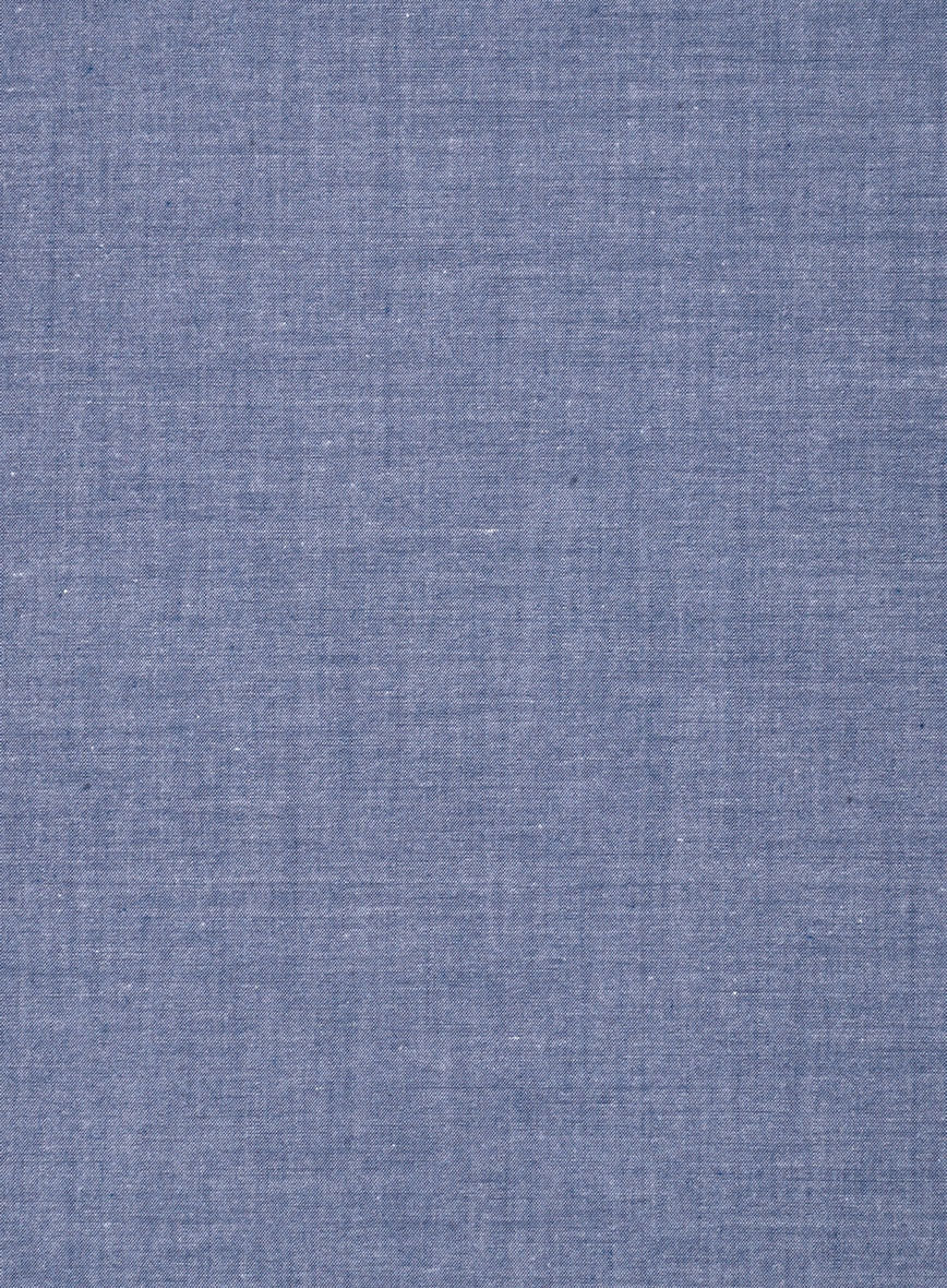 Imperial Dust Blue Cotton Shirt - Image 5