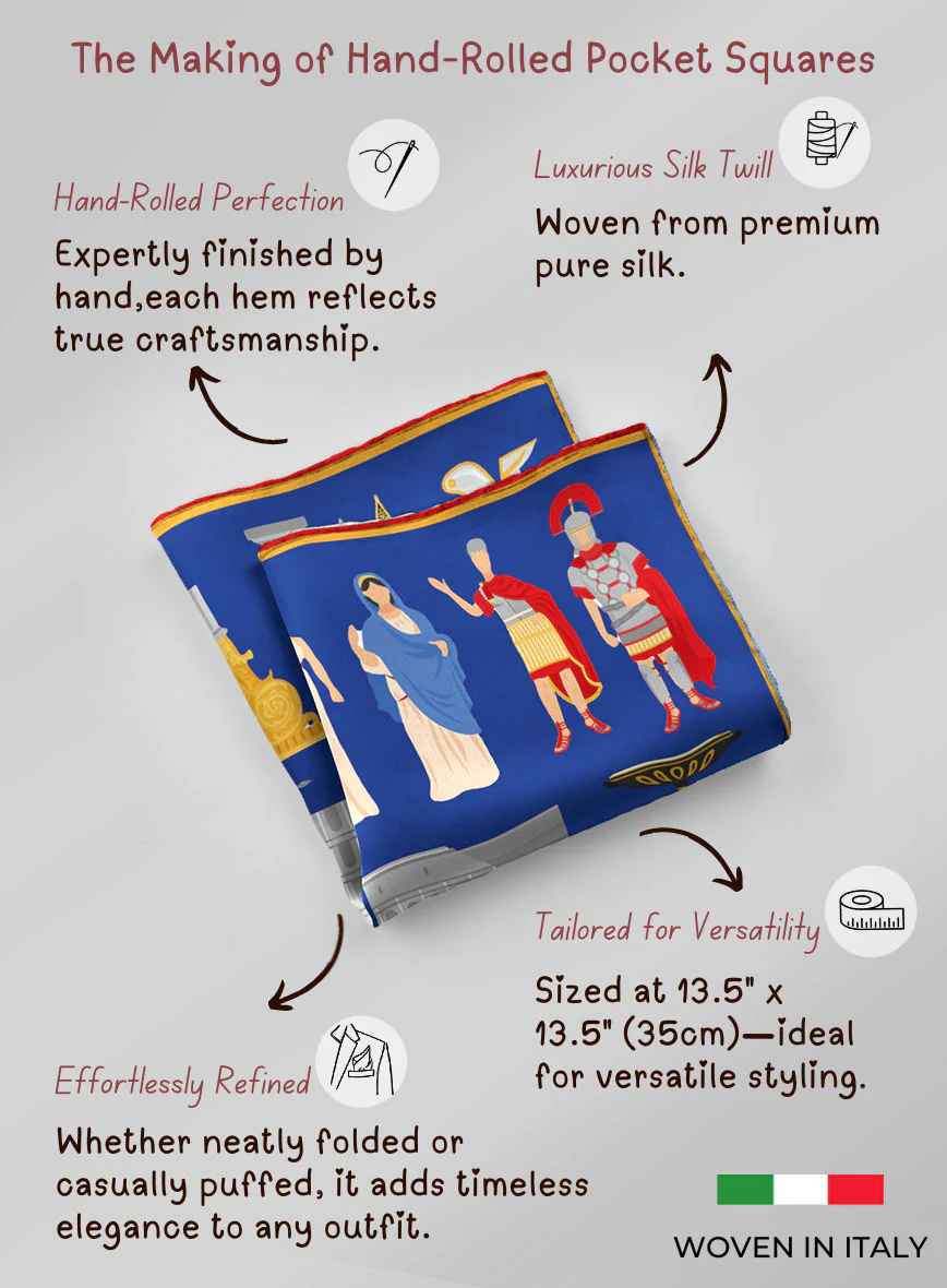 Imperium Icons Silk Pocket Square - Image 5