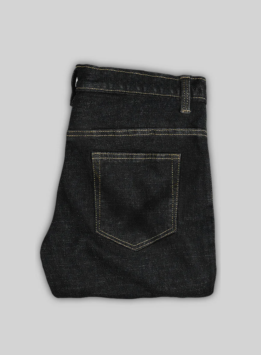 Indigo Black Stretch Denim Jeans - Image 3