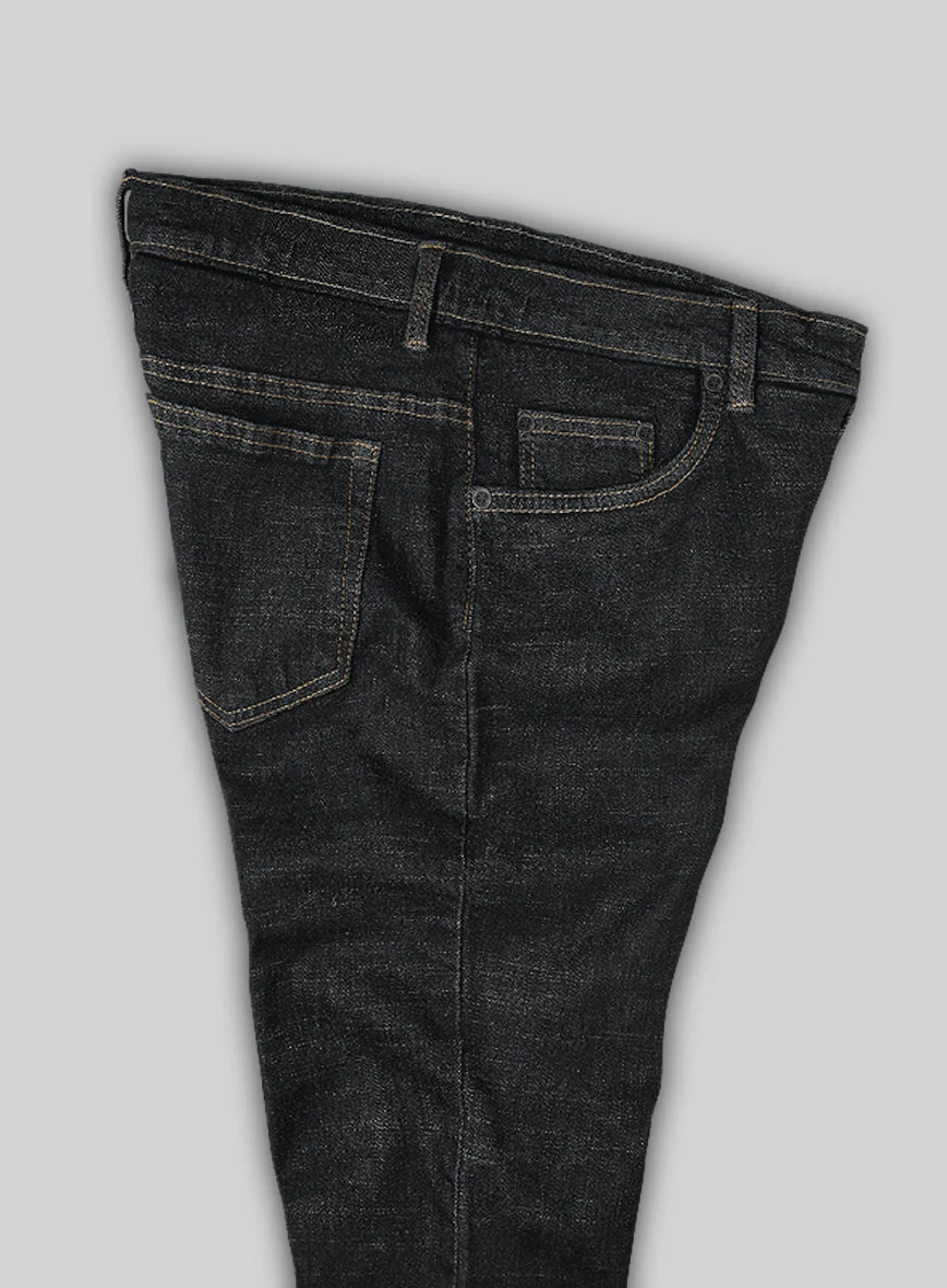 Indigo Black Stretch Denim Jeans - Image 4