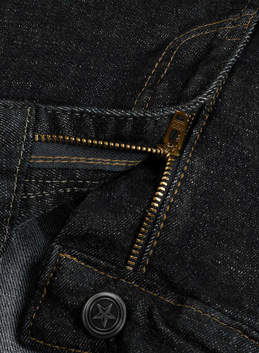 Indigo Black Stretch Denim Jeans - Image 5