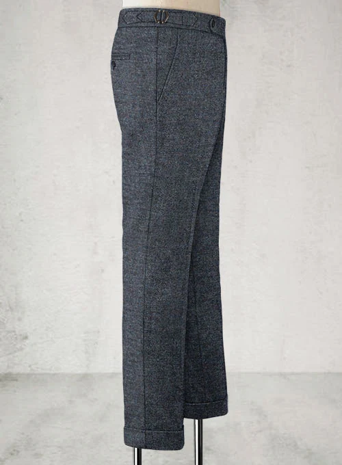 Indigo Blue Highland Tweed Trousers - Image 8