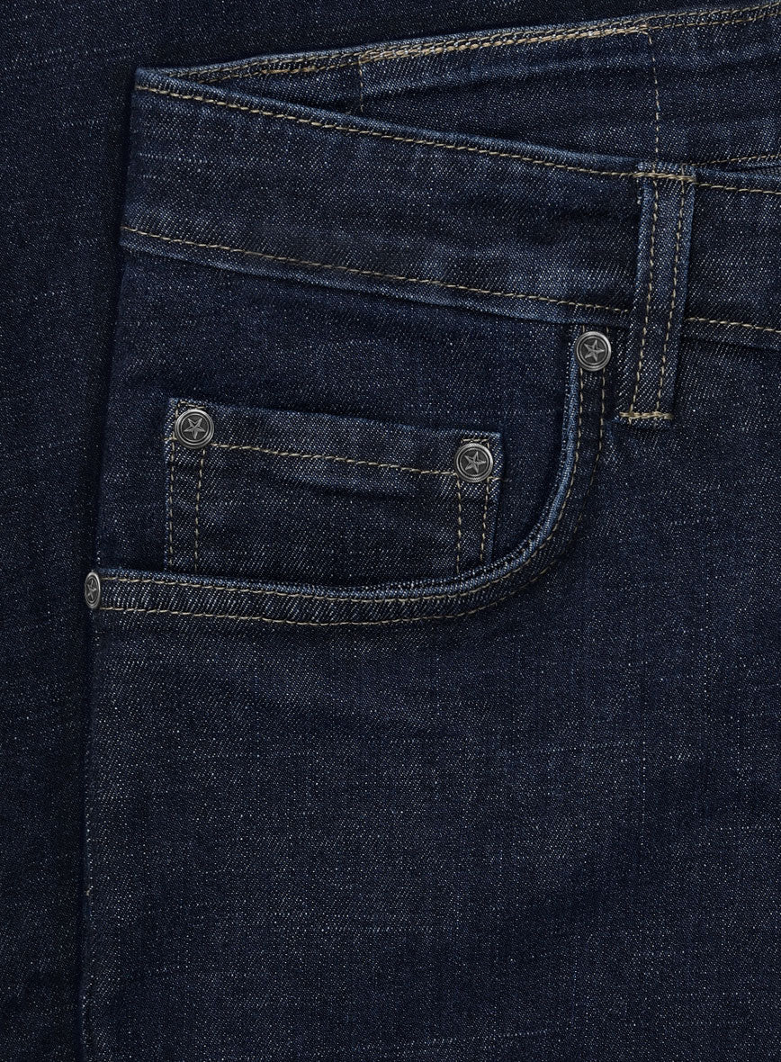Indigo Stretch Denim Jeans - Image 4