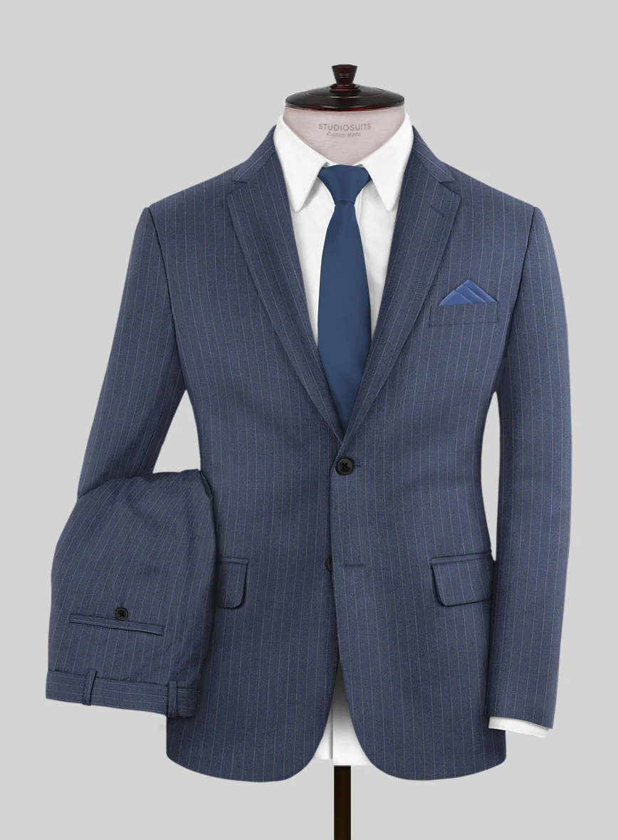 Ink Blue Pinstripe Suit - Image 2