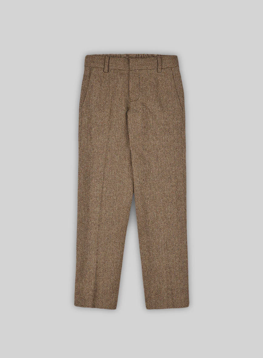 Irish Brown Herringbone Tweed Boys Suit - Image 4