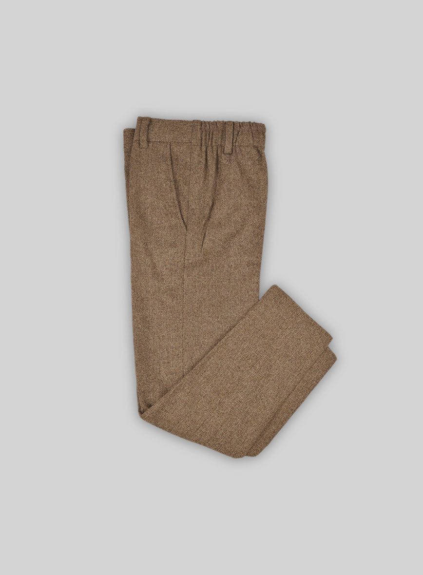 Irish Brown Herringbone Tweed Boys Suit - Image 5