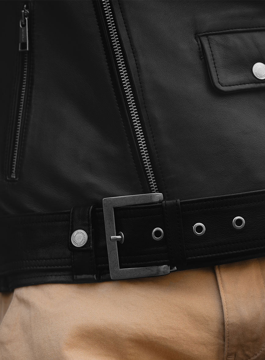 Iron Steed Black Leather Jacket - Image 10