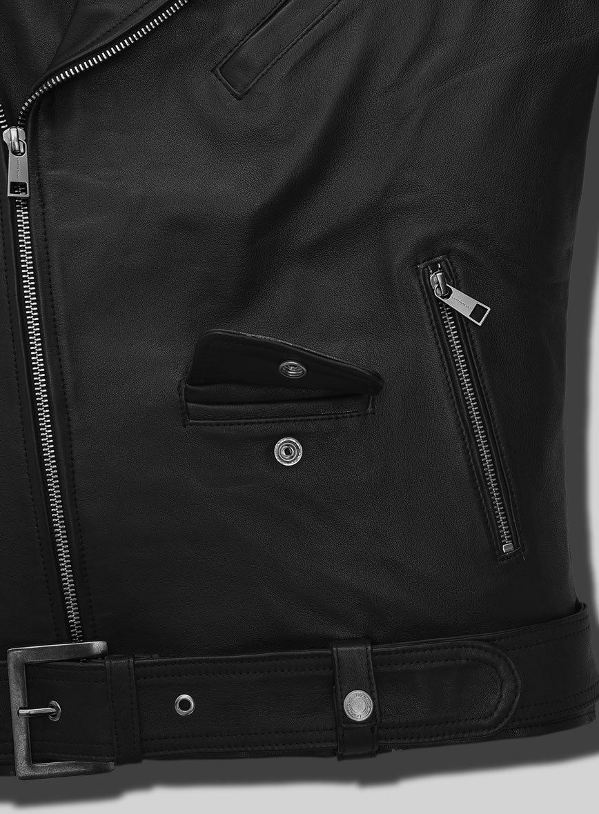 Iron Steed Black Leather Jacket - Image 4