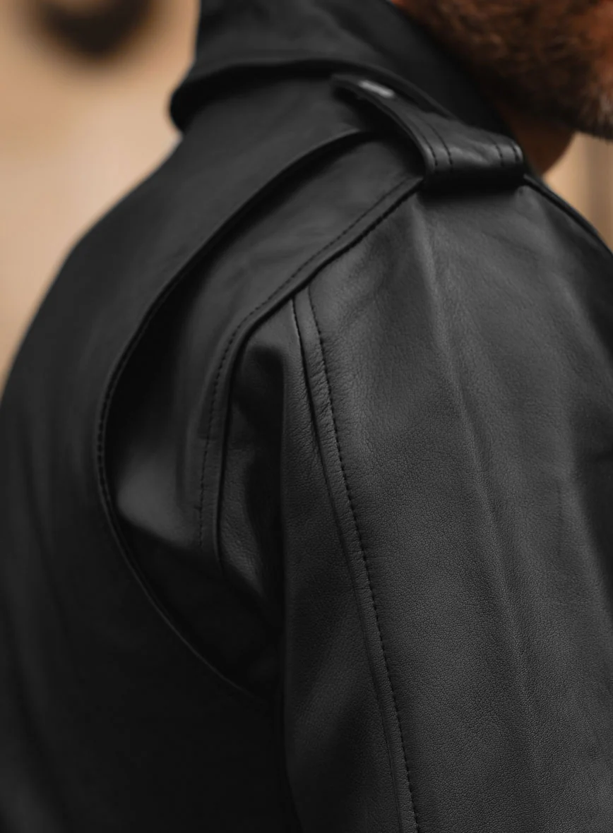 Iron Steed Black Leather Jacket - Image 6