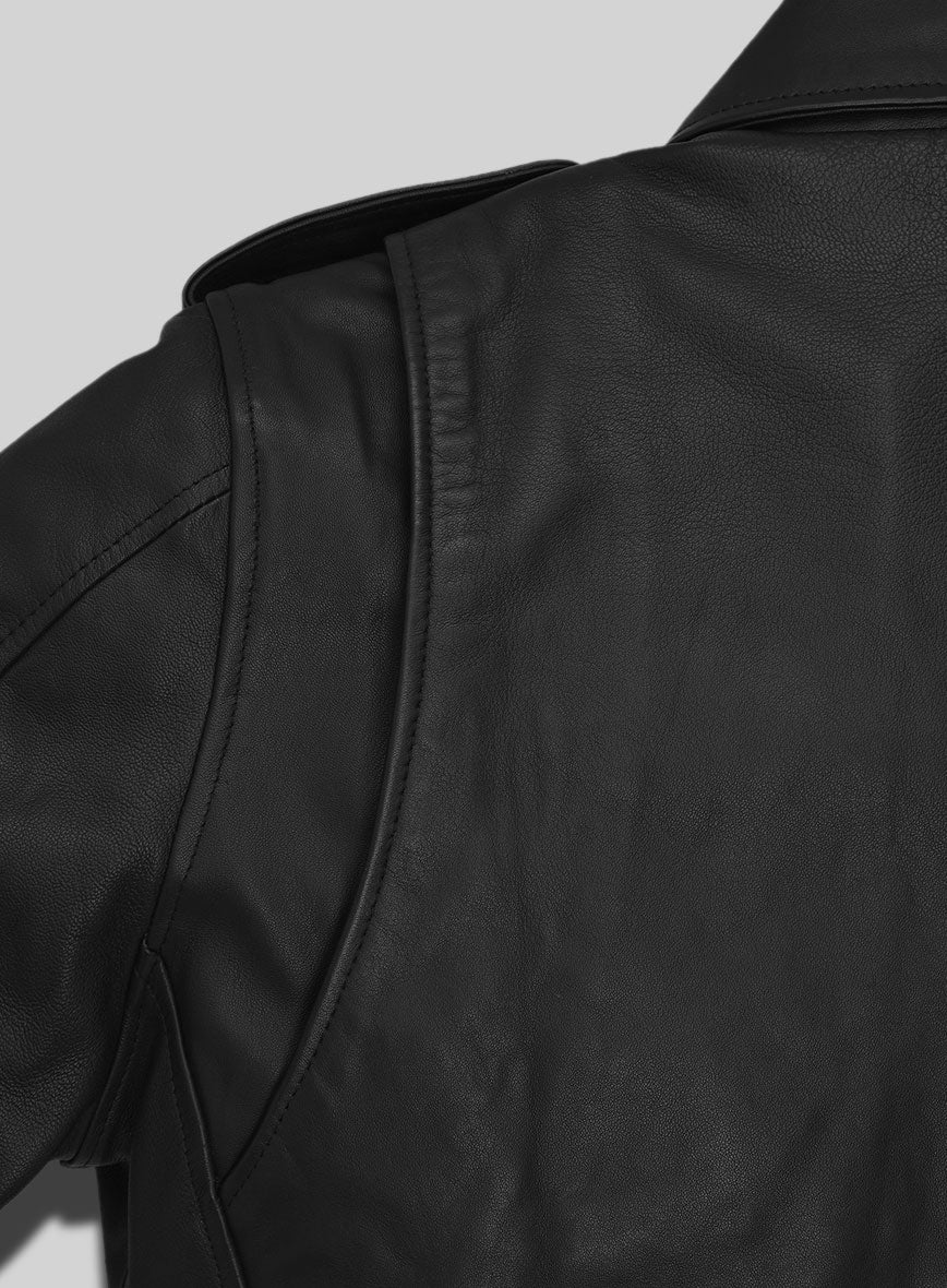 Iron Steed Black Leather Jacket - Image 7