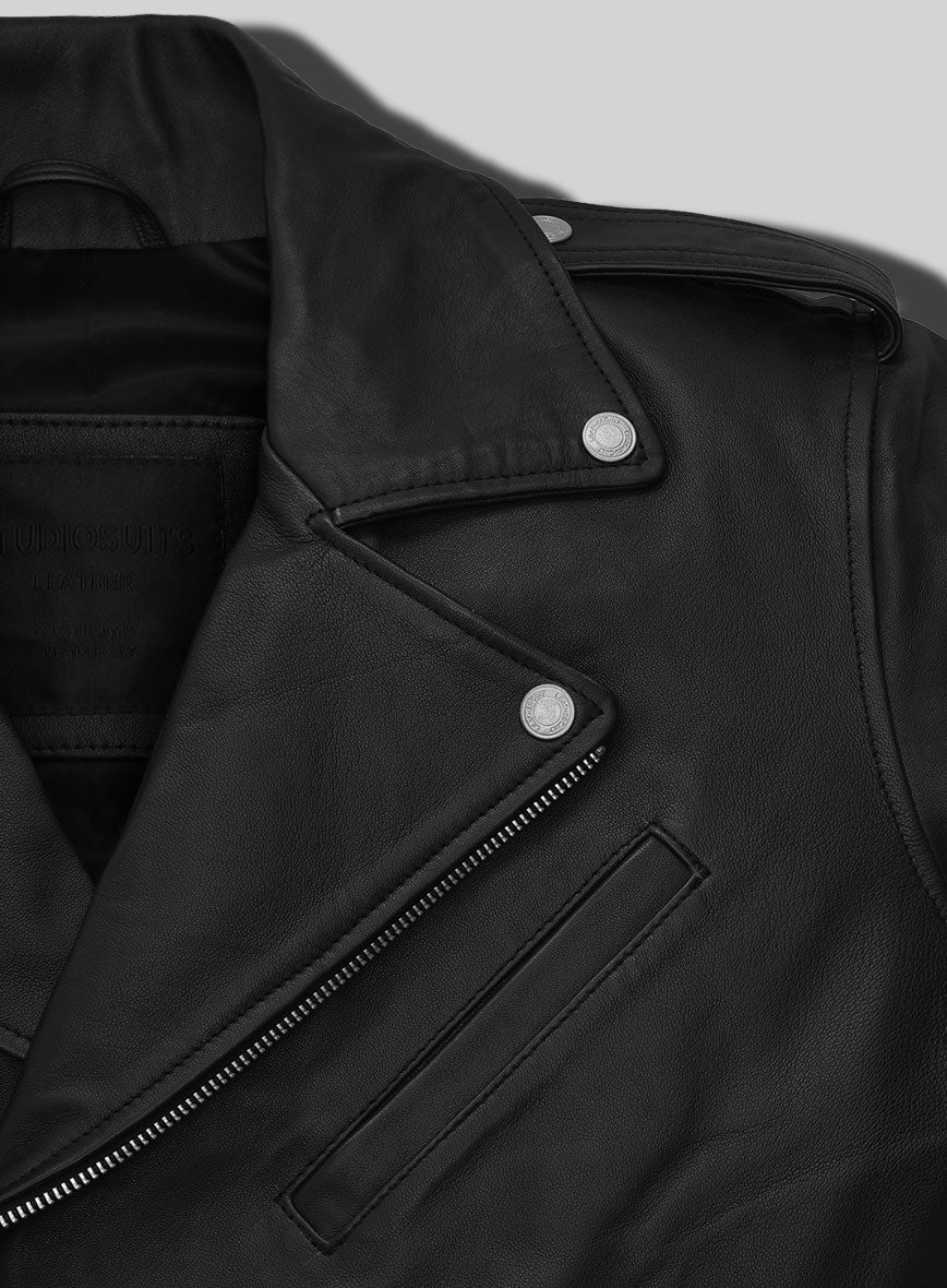 Iron Steed Black Leather Jacket - Image 8