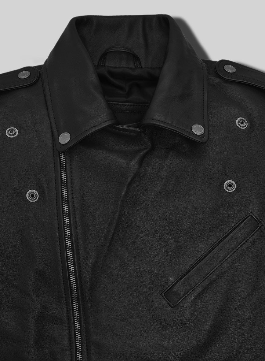 Iron Steed Black Leather Jacket - Image 9