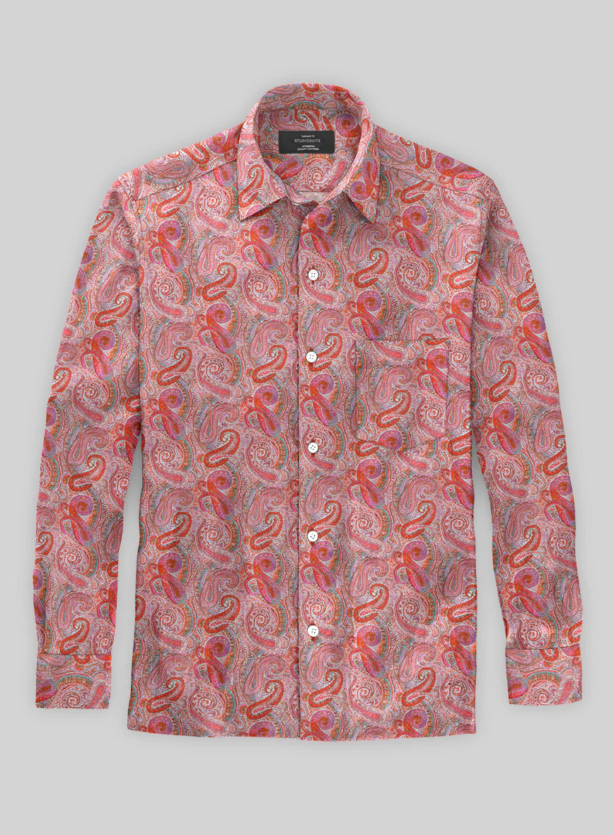 Italian Adriano Summer Linen Shirt - Image 2