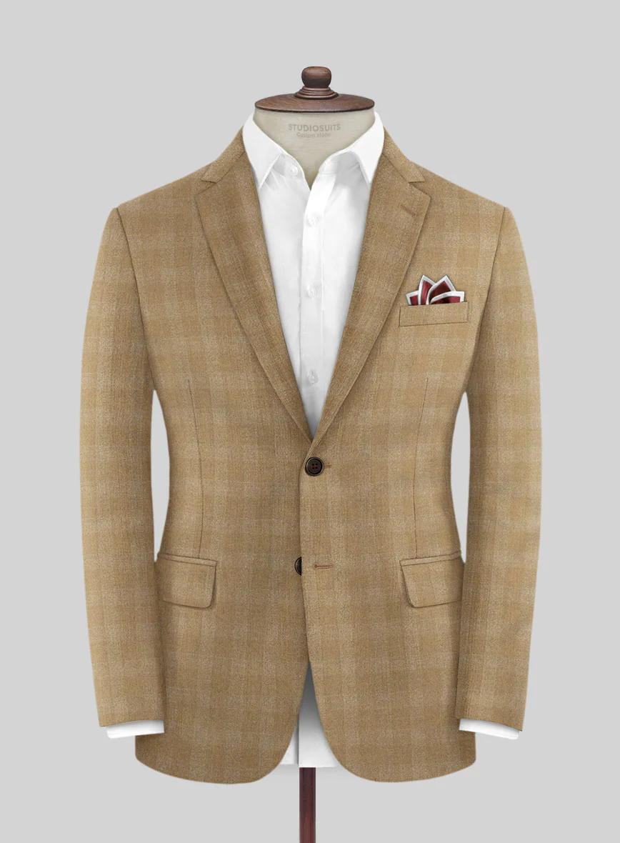 Italian Ainero Mocha Wool Suit - Image 3