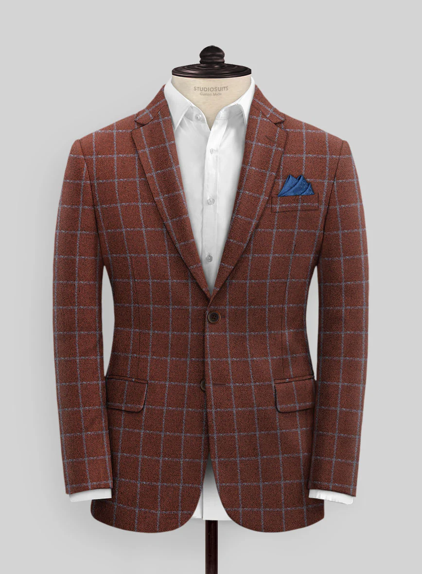 Italian Alonxi Checks Tweed Jacket - Image 2