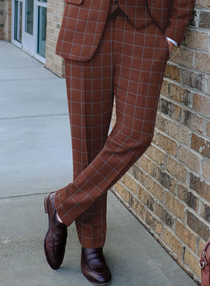 Italian Alonxi Checks Tweed Suit - Image 6