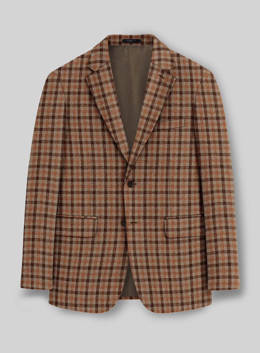 Italian Amberwood Check Tweed Suit - Image 2