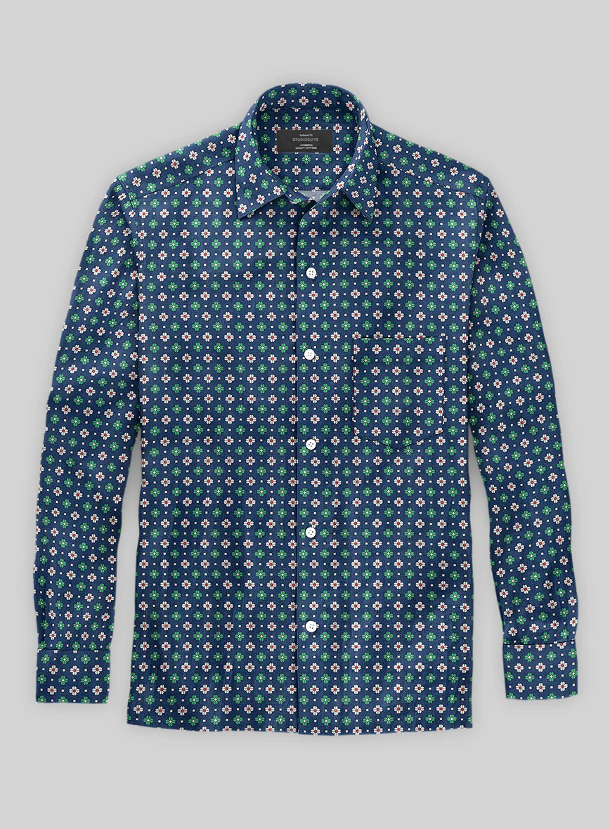 Italian Angelo Summer Linen Shirt - Image 2