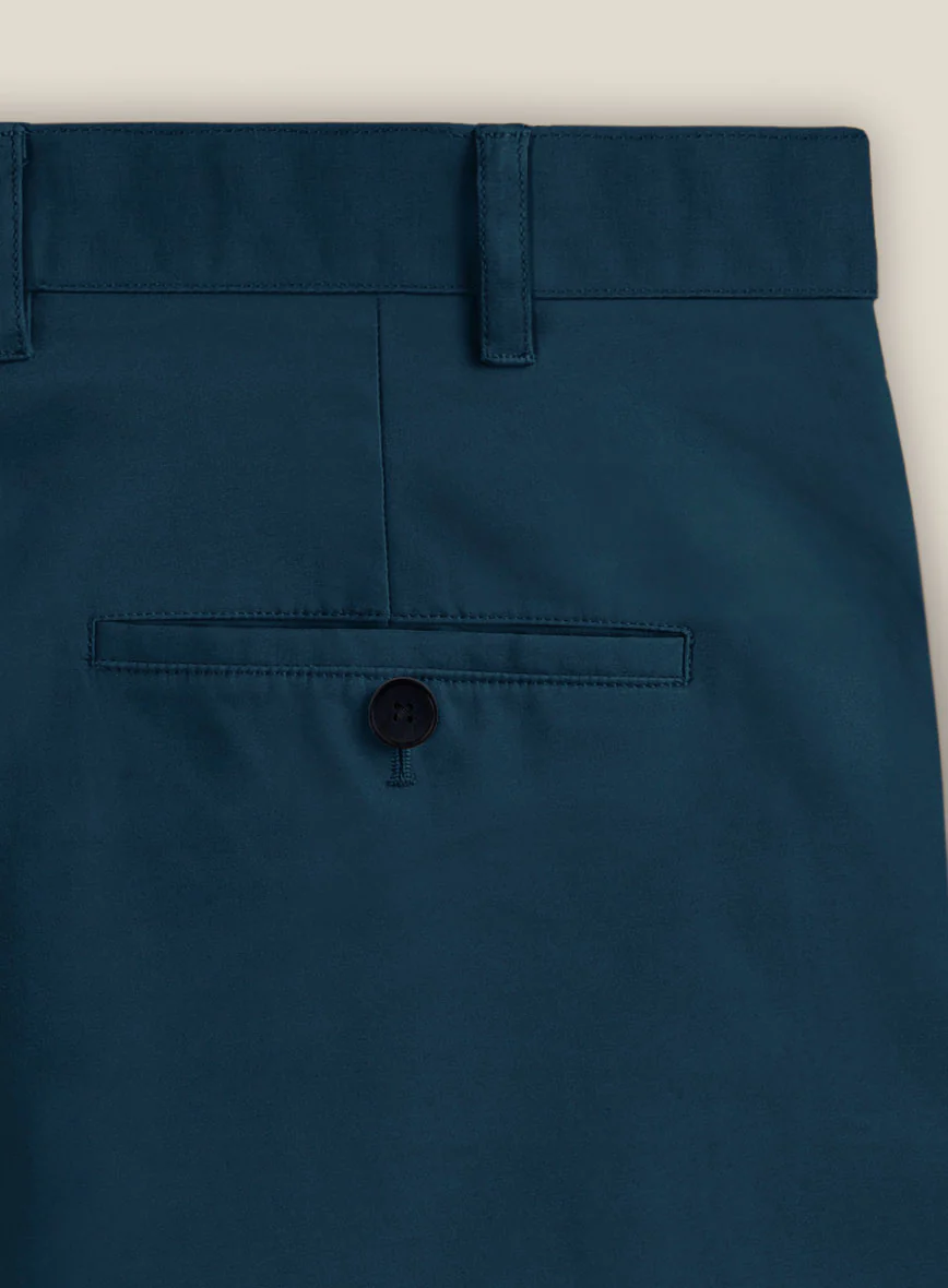 Italian Astronaut Blue Cotton Stretch Shorts - Image 5