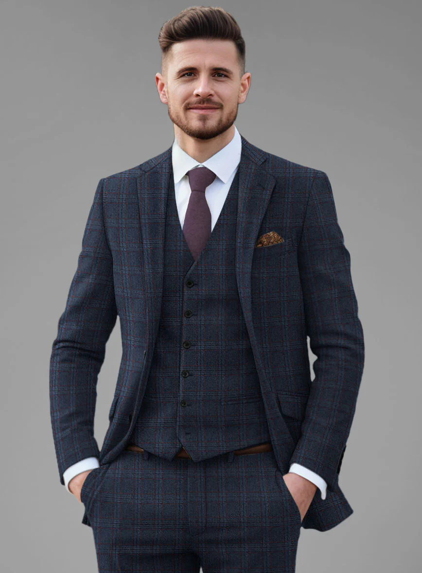 Italian Atessia Check Tweed Jacket - Image 3