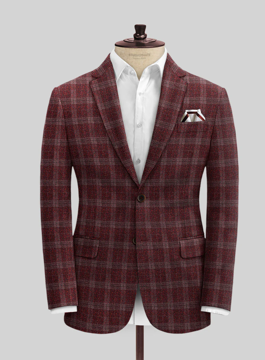Italian Austor Checks Tweed Suit - Image 3