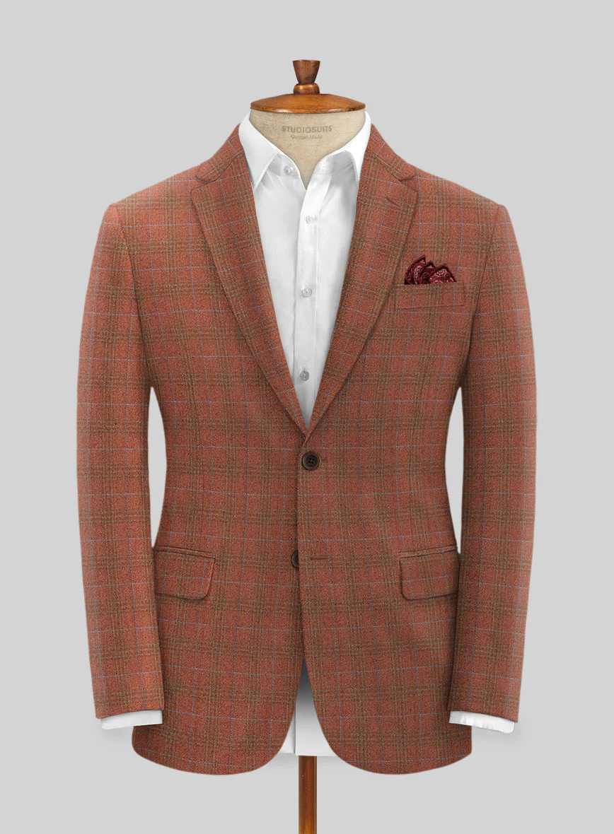 Italian Bapa Checks Tweed Suit - Image 3