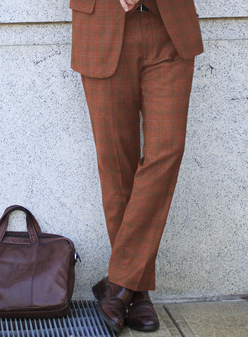 Italian Bapa Checks Tweed Suit - Image 4